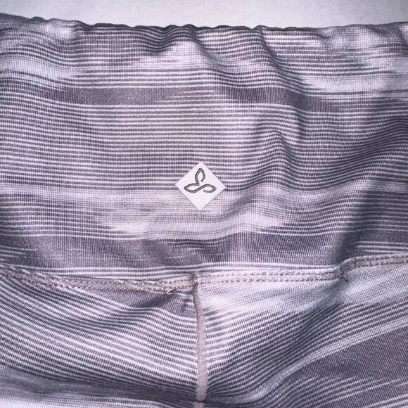 Prana Multicolor Striped Workout Stretch‎ Pull On Capri Leggings Womens Small - Picture 9 of 9